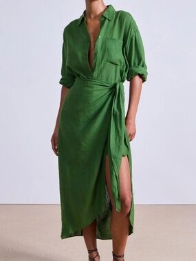 APIECE APART size 14 ALESSANDRA SARONG SHIRT DRESS